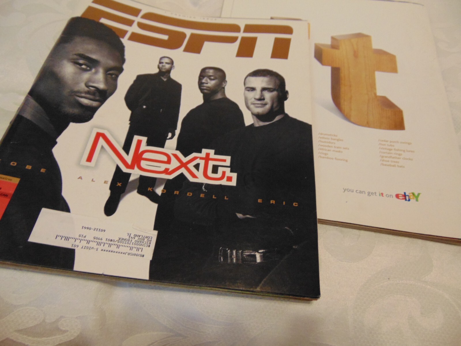 KOBE BRYANT ESPN THE MAGAZINE PREMIER ISSUE +ESPN Phil Kobe 1998