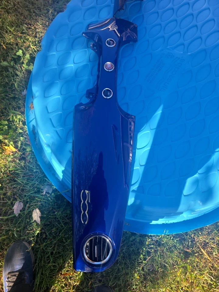 2012-2015 FIAT 500 DASH DASHBOARD TRIM PANEL AIR VENT  Blue Mettalic - Image 2 of 4