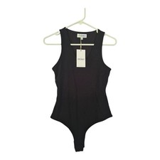 Frankly Apparel Women's Black Stretch Bodysuit Size Small - NWT
