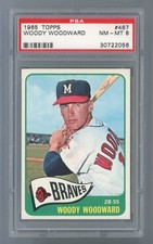 1965 Topps #487 Woody Woodward PSA 8 NM-MT #30722056