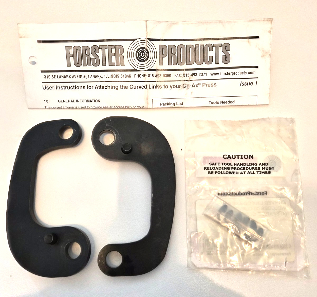 Forster Co-Ax Single Stage Press Curved Links