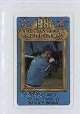 1981 Perma-Graphics/Topps Credit Cards All-Stars George Brett #150-ASA8110 HOF