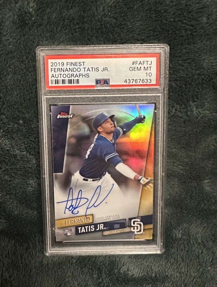 Fernando Tatis Jr - 2019 Topps Finest Autographs PSA 10 - Rookie Card