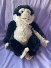 2000 Animal Alley Toys R Us White/Black Monkey Plush