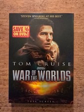 War of the Worlds (DVD, 2005, Full Frame), Cruise, LIKE NEW Condition