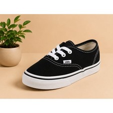 NWT Vans Toddler Authentic Black Canvas Sneakers Kids shoes Size 4 US