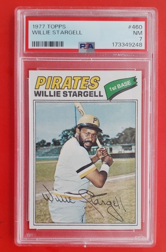 1977 WILLIE STARGELL PSA 7 ... BONUS VINTAGE CARDS ADDED FREE!!