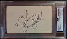 GLEN CAMPBELL SIGNED AUTOGRAPHED INDEX CARD ENCAPSULATED PSA SOUTHERN NIGHTS B