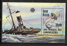 Guinea Bissau 1983 World Communication Year M/S CTO (P232)
