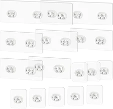 15 Pack Shower Caddy Adhesive Replacement Strong No Drill Hooks Bathroom Kitchen