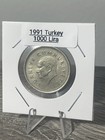 1991 Turkey 1000 Lire Coin — photo 3