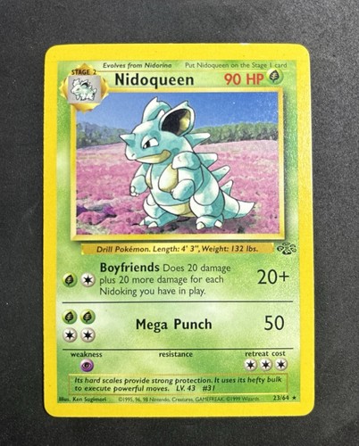 NIDOQUEEN 23/64 JUNGLE Unlimited Rare Pokemon