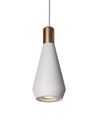 Aisilan Mini Pendant Light Fixture Modern White and Gold Hanging Light 5W LED...