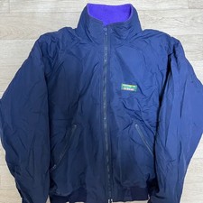 Vintage 90s LL Bean Navy Warm-up Jacket
