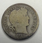 1914 ONE BARBER DIME T31