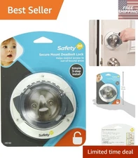 Easy Twist Secure Deadbolt Lock for Child Safety - App Controlled White Design