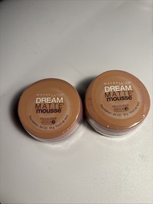 (2) Maybelline Dream Matte Mousse Foundation, Medium Beige, Medium 3, .64 oz