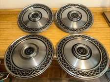 1975 To 1978 Ford Galaxie Country Squire Ltd 15 Inch Hubcaps Oem Black Set 4 