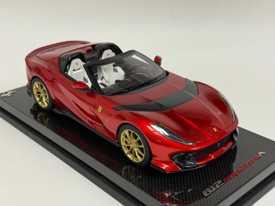 1/18 MR Collection Ferrari 812 Competizione A Rosso Effesto 3 pcs FE034AT BO162 - Image 4 of 4
