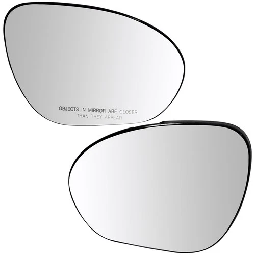 LH&RH Side Door Mirror Glass W/Plate Chrome For 11-14 Nissan Juke 96366-1FC0A