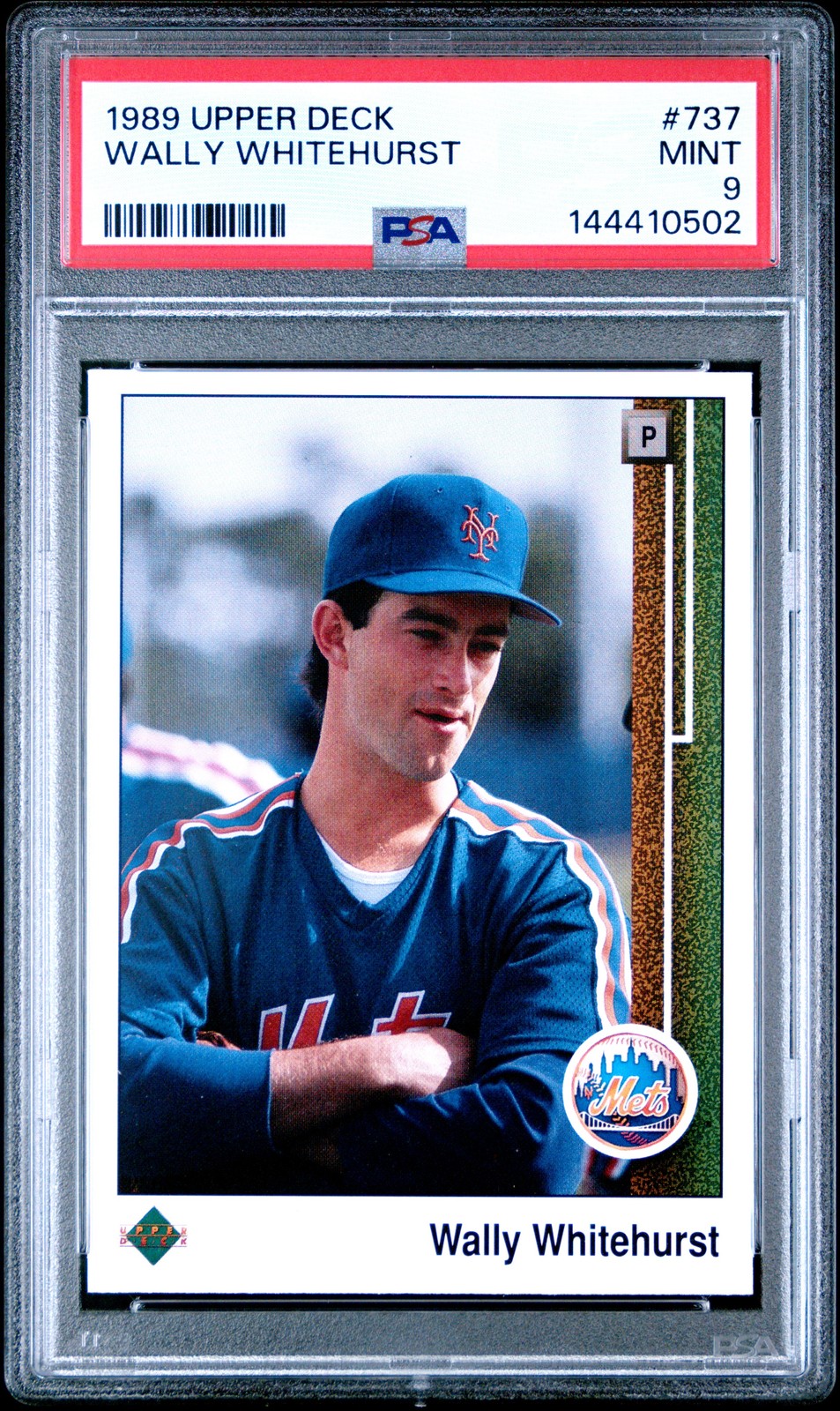 1989 UD #737 WALLY WHITEHURST ROOKIE RC PSA 9