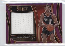 2023-24 Panini Select Jumbo Rookie Swatches Purple Prizm /99 Kris Murray 14t3