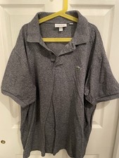 Lacoste Sport Short Sleeve Logo Polo Shirt Men's XXL Gray