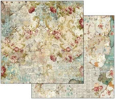 Stamperia Double-Sided Cardstock 12"X12" Time Is An Illusion Floral Texture