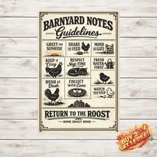 Do Not Make The Chicken Angry Funny Metal Tin Sign Chicken Coop Warning