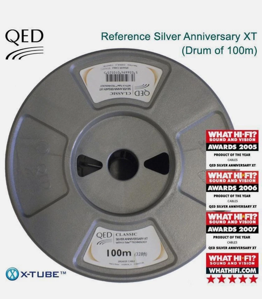 QED Silver Anniversary XT Speaker Cable All sizes AirLoc Terminated Banana Plugs - Image 3 of 4
