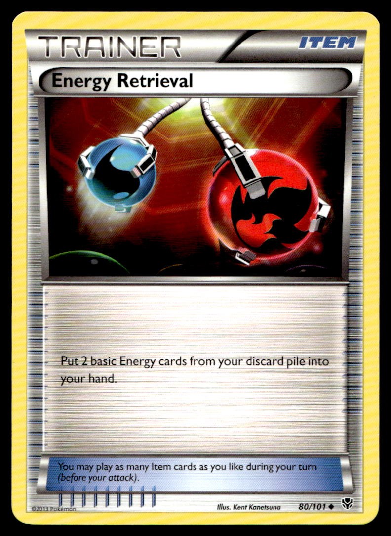 Energy Retrieval 80/101 Uncommon Plasma Blast Pokemon Lightly Played