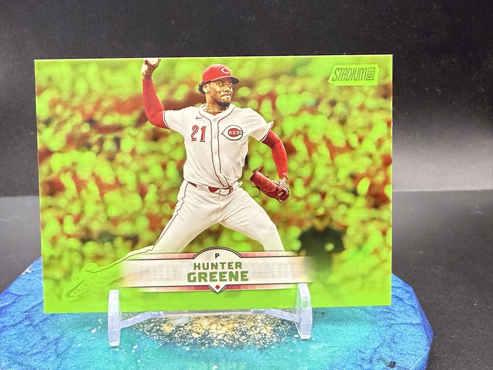 2025 Topps Stadium Club - Hunter Greene #92 Lime Green Foil