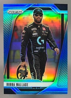 2025 Panini Racing Prizm NASCAR Bubba Wallace Carolina Blue Prizms /49 #19
