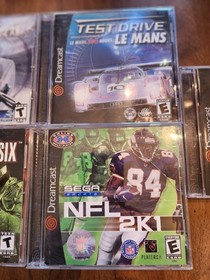 Sega Dreamcast Game Lot, Incoming, Rainbow 6, Rogue Spear, NFL 2k1, Hidden &...