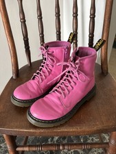 Doc Dr. Martens pink Leather Boots US Size 3 34 EU UK 2