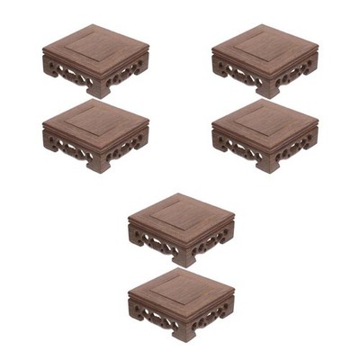 3 Pack Teekannenständer Aus Holz Display Vasenständer Blumenständer
