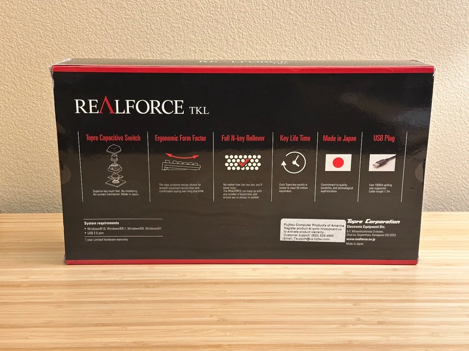 Topre Realforce TKL Keyboard R2TL-US5-BK - Image 2 of 3