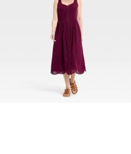 Women's Sleeveless Button-Up Midi A-Line Dress - Universal Thread