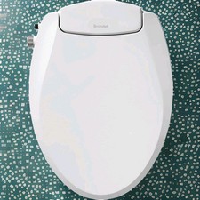 Brondell Swash EcoSeat S101 Non-Electric Bidet Toilet Seat -White -Elongated