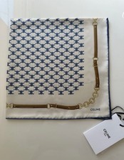 CELINE Women's Silk Scarf Heritage Print 55/55cm 
