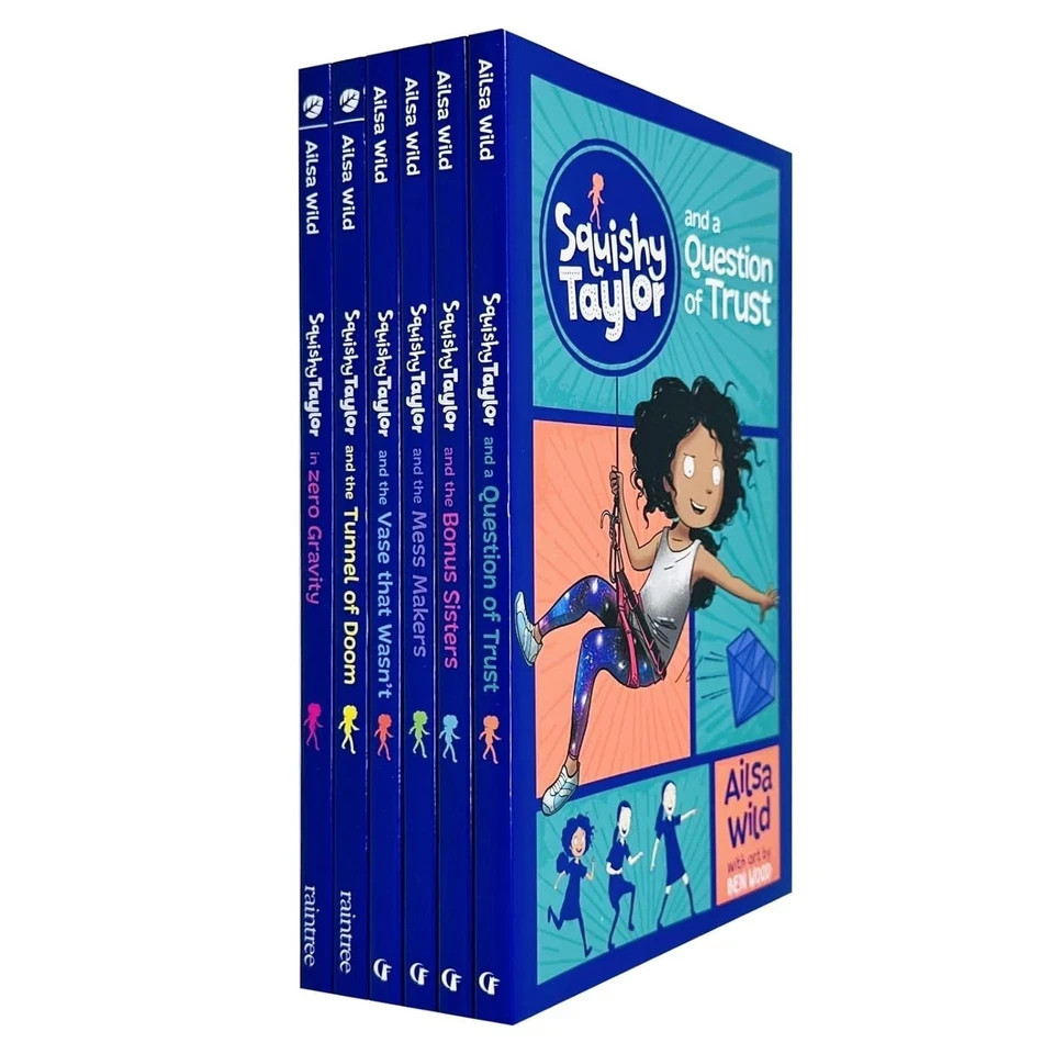 Squishy Taylor Collection 6 Books by Ailsa Wild Squishy Taylor in Zero Gravity
