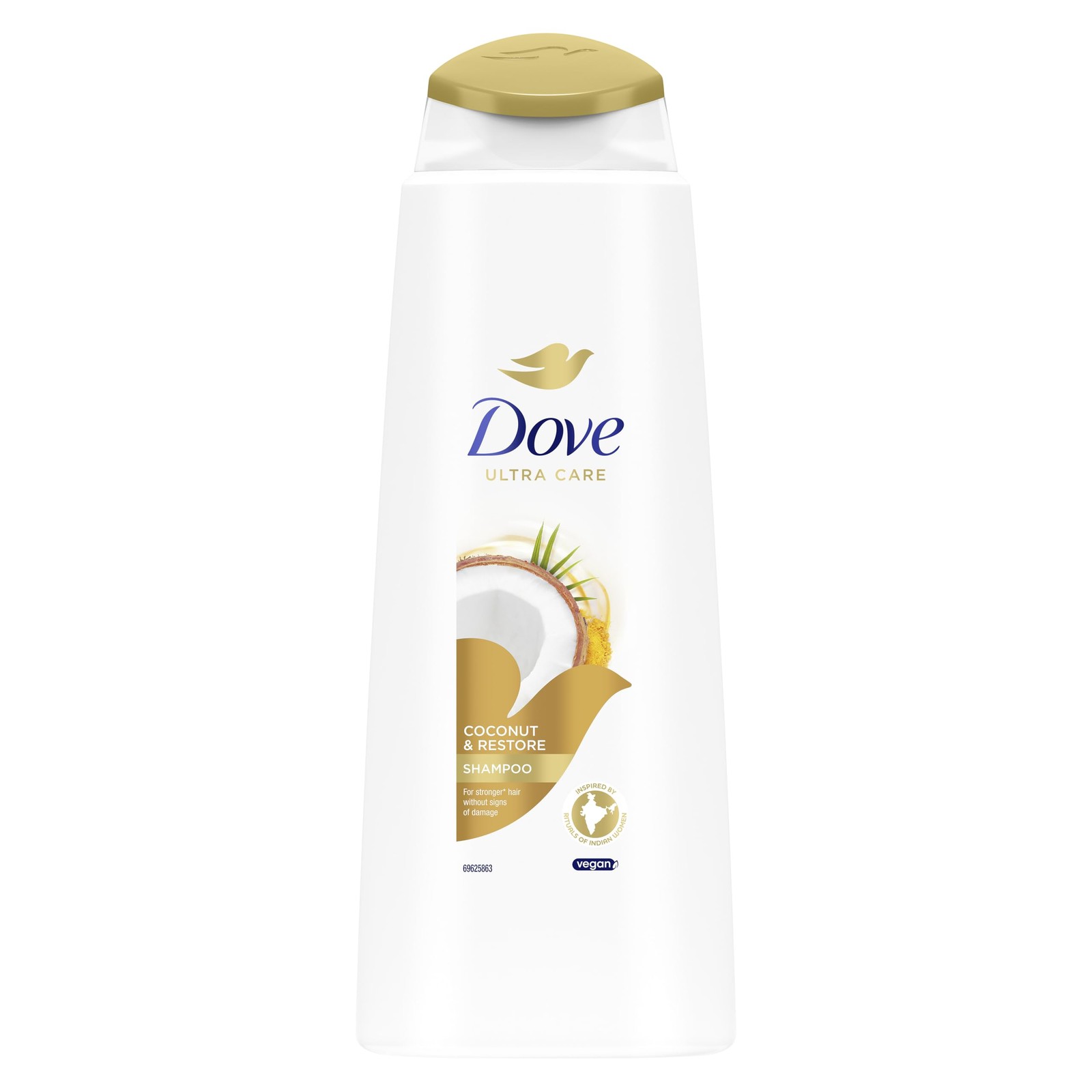 Dove Ultra Care Shampoo - Coconut & Restore 3x400 ml, Bio Restore Technology - Image 3