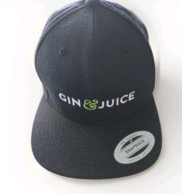 Gin & Juice Tanqueray No. 10 NWT Hat Cap Gift Black Snapback  Classics Wool Blnd
