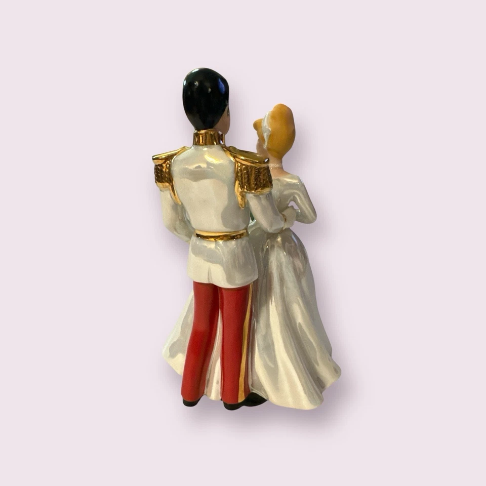 Cinderella Prince Charming Wedding Cake Topper Figurine Groom Bride Disney 5.5” - Image 2 of 3