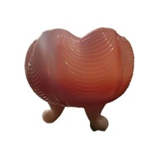 Fenton Pink Ombrē Pinched Curtain 3 Toed Bowl With Scalloped Edge ...AW...