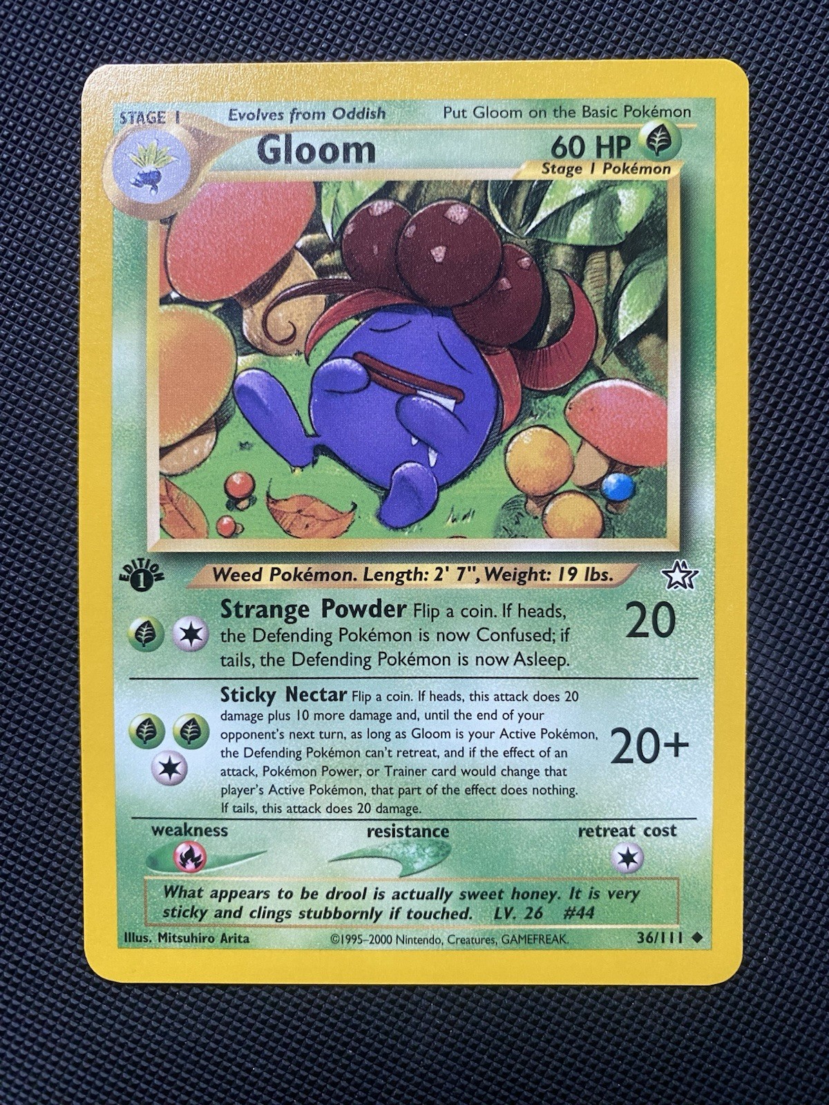 Pokémon TCG Gloom 36/111 1st Edition Vintage Uncommon - WOTC Neo Genesis - NM
