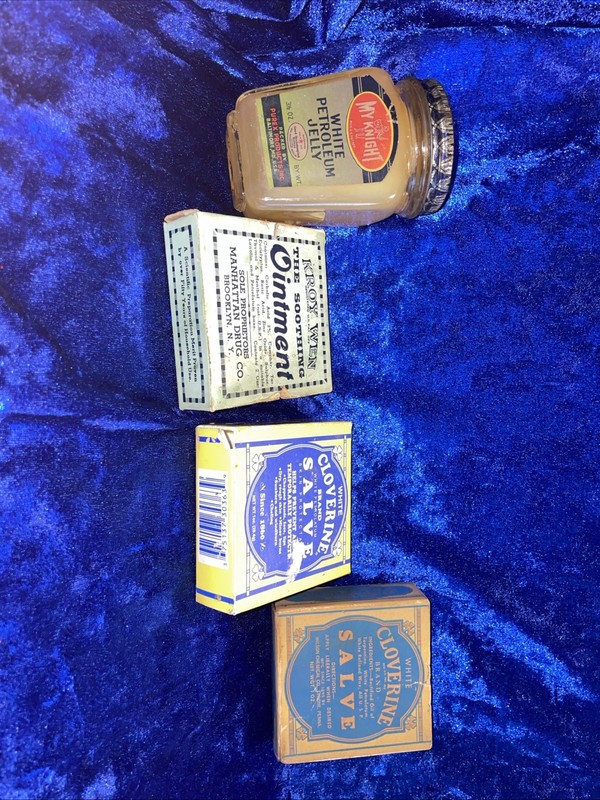 Vintage Apothecary Lot   Some With Contents. Ointments Salves