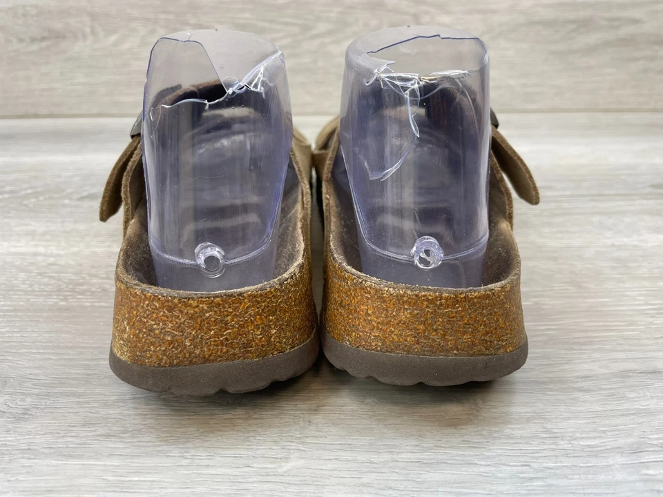 Birkenstock Betula Arizona Mujer 8 Marrón Slide Gamuza Sandalia Sin Corcho Plantilla Foto 4 de 4