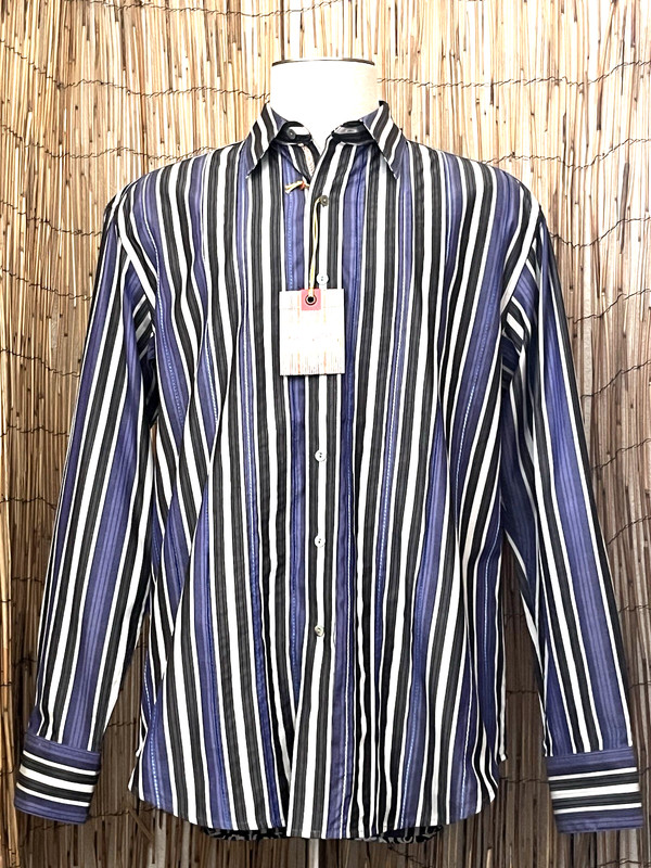 Robert Graham Mens LS Button Up Shirt-Size Large-NWT-100% Cotton-Beretta