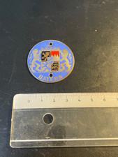 alte Emaille Auto Plakette - "BAYERN"